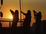 Devotees will offer Arghya to the setting sun on the auspicious occasion of Chhath Puja.(HT_PRINT) Devotees will offer Arghya to the setting sun on the auspicious occasion of Chhath Puja.(HT_PRINT)
