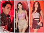 Aryan Khan, Ananya Panday, Sara Ali Khan and Navya Naveli Nanda at Halloween bash. (Varinder Chawla) Aryan Khan, Ananya Panday, Sara Ali Khan and Navya Naveli Nanda at Halloween bash. (Varinder Chawla)