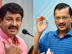 BJP's Manoj Tiwari and Delhi CM Arvind Kejriwal. BJP's Manoj Tiwari and Delhi CM Arvind Kejriwal.
