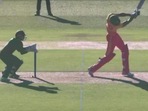 A school-boy error from Nurul Hasan almost cost Bangladesh the game(Screengrab/Twitter) A school-boy error from Nurul Hasan almost cost Bangladesh the game(Screengrab/Twitter)