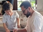 Saif Ali Khan and Taimur are chilling in Maldives. Saif Ali Khan and Taimur are chilling in Maldives.