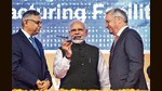 Prime Minister Narendra Modi in Vadodara on Sunday. (PTI) Prime Minister Narendra Modi in Vadodara on Sunday. (PTI)