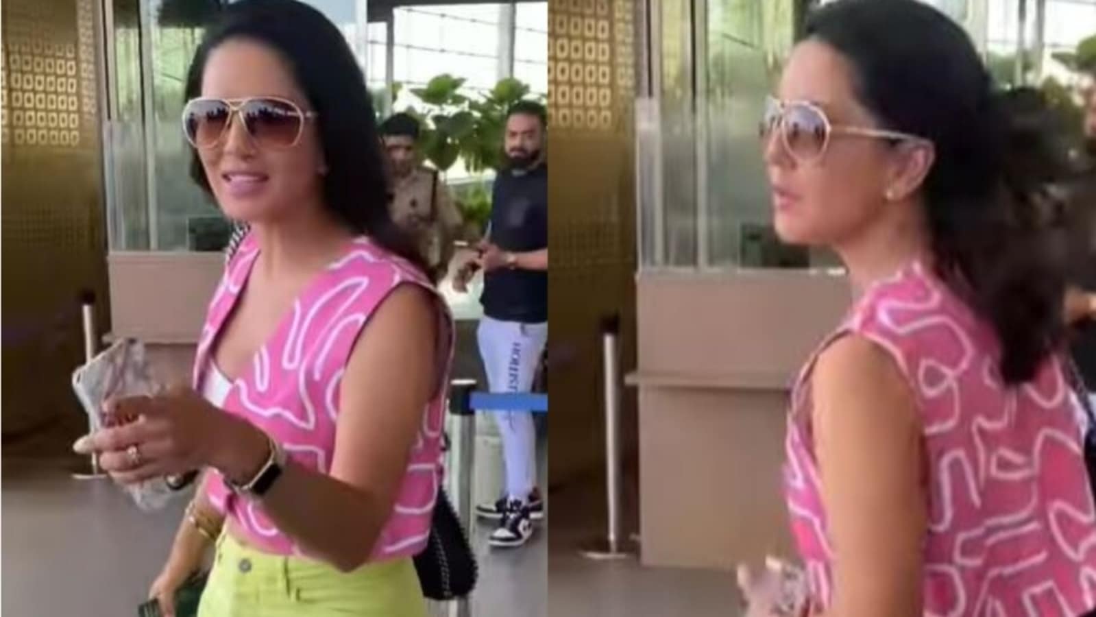 Sanilioni Ki Hindi Bolte Sex - Sunny Leone asks paparazzi if they think she can't speak Hindi. Watch |  Bollywood - Hindustan Times