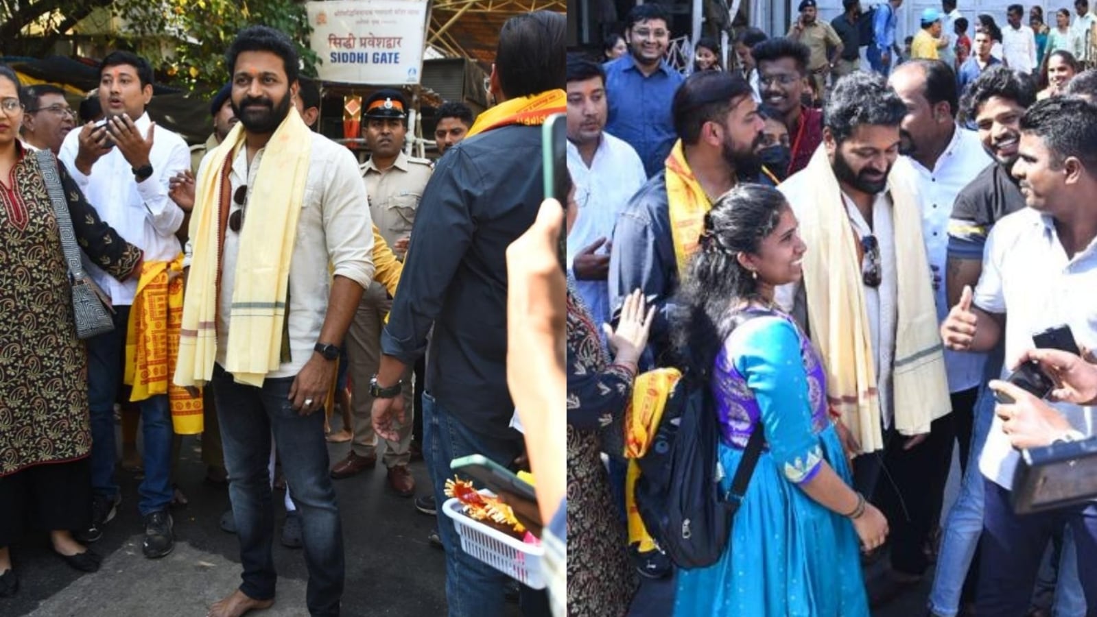 Kantara star Rishab Shetty seeks blessings at Siddhivinayak temple in Mumbai