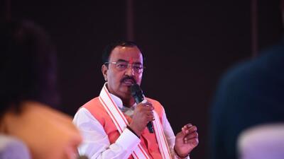 Uttar Pradesh deputy chief minister Keshav Prasad Maurya speaking at “Road to 2024-In Conversation with Hindustan Times” in Lucknow. (Deepak Gupta/HT Photo) Uttar Pradesh deputy chief minister Keshav Prasad Maurya speaking at “Road to 2024-In Conversation with Hindustan Times” in Lucknow. (Deepak Gupta/HT Photo)