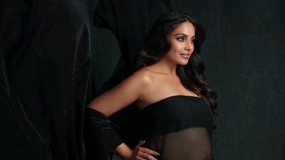 A picture from Bipasha Basu's maternity photoshoot. A picture from Bipasha Basu's maternity photoshoot.