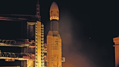 The Isro launched its heaviest rocket Launch Vehicle Mark-3 (LVM-3) from the Satish Dhawan Space Centre in Sriharikota (PTI) The Isro launched its heaviest rocket Launch Vehicle Mark-3 (LVM-3) from the Satish Dhawan Space Centre in Sriharikota (PTI)