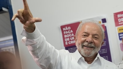 Brazil Election 2022: Luiz Inacio Lula da Silva is seen. (AP) Brazil Election 2022: Luiz Inacio Lula da Silva is seen. (AP)