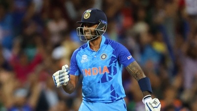 India's Suryakumar Yadav reacts during the ICC men's Twenty20 World Cup 2022 India's Suryakumar Yadav reacts during the ICC men's Twenty20 World Cup 2022