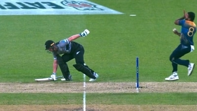 Glenn Phillips in action during the New Zealand vs Sri Lanka T20 World Cup match. (Screengrab) Glenn Phillips in action during the New Zealand vs Sri Lanka T20 World Cup match. (Screengrab)