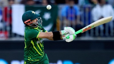 Mohammad Rizwan plays a shot during the ICC T20 World Cup 2022 match between Pakistan and Netherlands at the Perth Stadium (AFP) Mohammad Rizwan plays a shot during the ICC T20 World Cup 2022 match between Pakistan and Netherlands at the Perth Stadium (AFP)