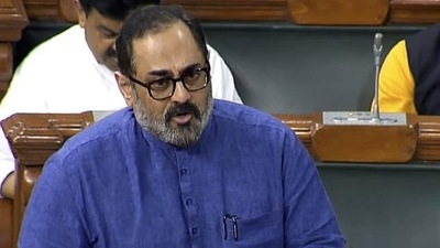 Minister of state for information technology Rajeev Chandrasekhar. (ANI) Minister of state for information technology Rajeev Chandrasekhar. (ANI)
