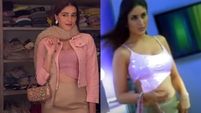 Ananya Panday paid a tribute to Kareena Kapoor's character Poo. Ananya Panday paid a tribute to Kareena Kapoor's character Poo.