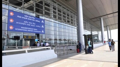 The new flight from Chandigarh to Indore is likely to start on November 1. (Keshav Singh/HT)