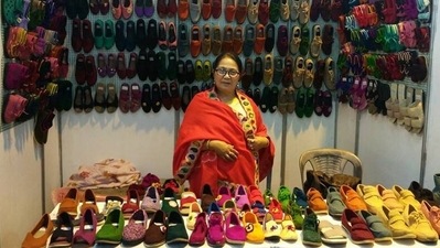 Moiramgthem's art of hand-knitted shoes earns her Padmashree (HT Gallery) Moiramgthem's art of hand-knitted shoes earns her Padmashree (HT Gallery)