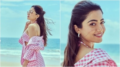 Rashmika Mandanna embraces summer in checkered cut-out dress. Pics inside (Instagram/@rashmika_mandanna) Rashmika Mandanna embraces summer in checkered cut-out dress. Pics inside (Instagram/@rashmika_mandanna)