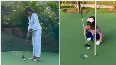 Shilpa Shetty has shared a video also featuring her daughter Samisha. Shilpa Shetty has shared a video also featuring her daughter Samisha.