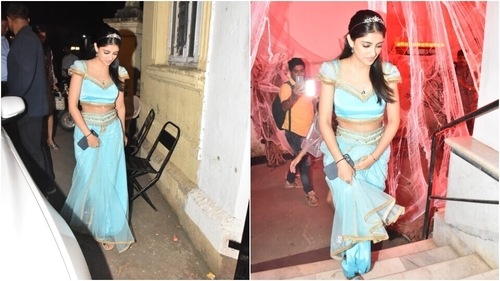 Navya Naveli decked up as Aladin princess Jasmine. (HT Photos/Varinder Chawla) Navya Naveli decked up as Aladin princess Jasmine. (HT Photos/Varinder Chawla)