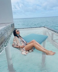 Rakul Preet Singh during her vacation in Maldives. 