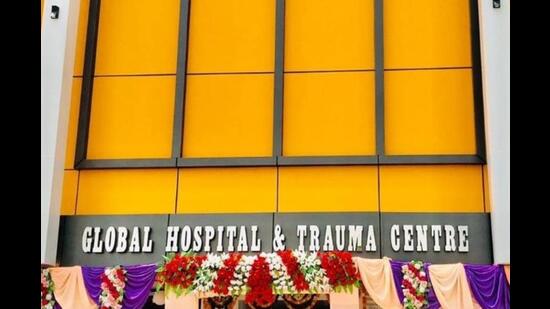 Global Hospital building in Jhalwa, Prayagraj (file photo)