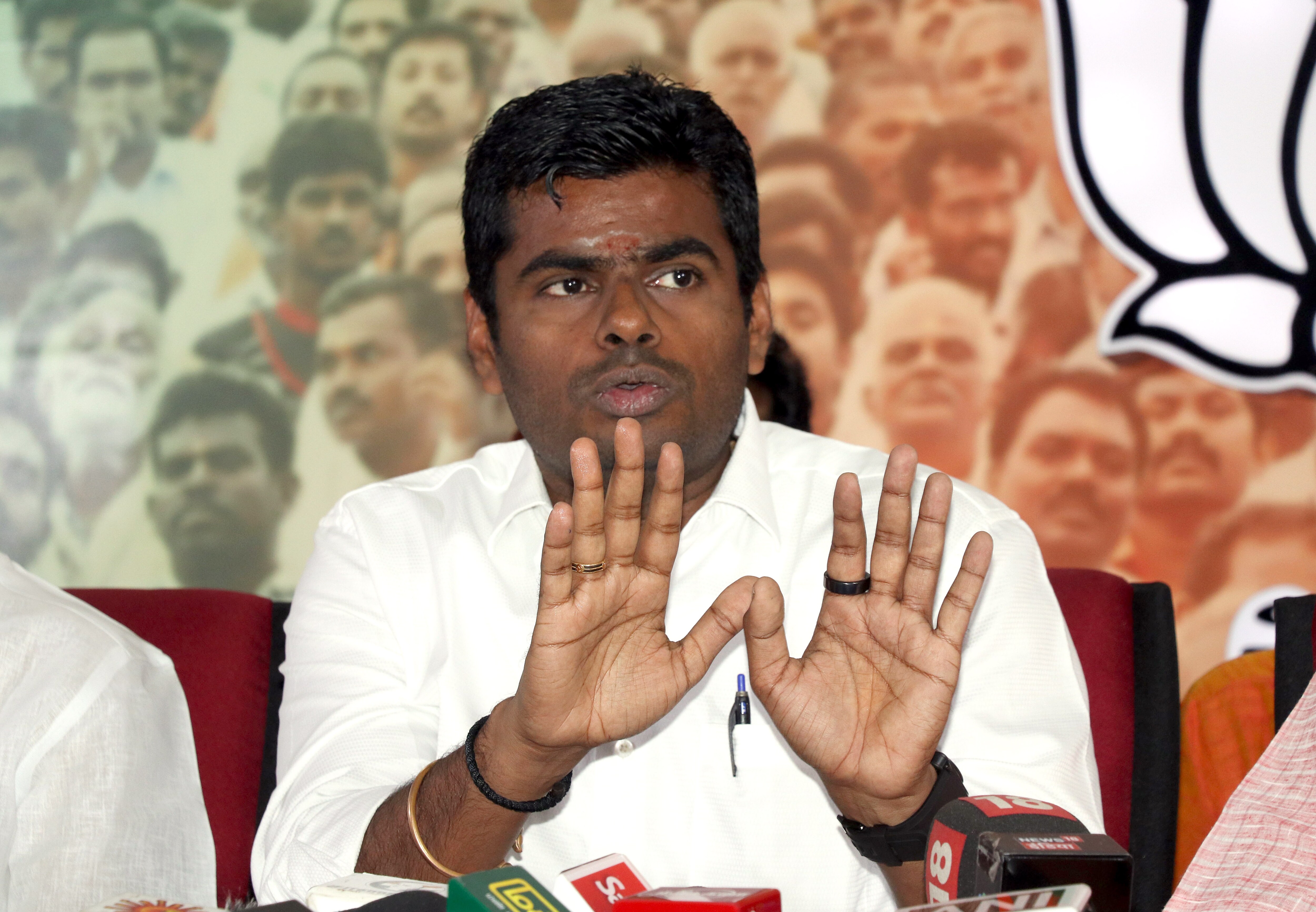 Tamil Nadu Bharatiya Janata Party (BJP) President K Annamalai. (ANI Photo)