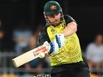 Australia's Aaron Finch bats during the T20 World Cup cricket match between Australia and Ireland,(AP) Australia's Aaron Finch bats during the T20 World Cup cricket match between Australia and Ireland,(AP)