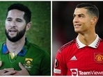 Wayne Parnell gave a noteworthy tribute to football icon Cristiano Ronaldo. (Twitter/ AP) Wayne Parnell gave a noteworthy tribute to football icon Cristiano Ronaldo. (Twitter/ AP)