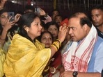 Assam Chief Minister Himanta Biswa visited the Pandu Port Ghat on Monday. Assam Chief Minister Himanta Biswa visited the Pandu Port Ghat on Monday.