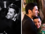 Hrithik Roshan and Saba Azad hug Ali Fazal at his wedding reception. Hrithik Roshan and Saba Azad hug Ali Fazal at his wedding reception.