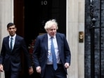 Boris Johnson: Former British Prime Minister Boris Johnson and UK PM Rishi Sunak are seen.