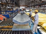 The production growth of eight infrastructure sectors -- coal, crude oil, natural gas, refinery products, fertiliser, steel, cement and electricity -- was 9.6 per cent during April-September this fiscal