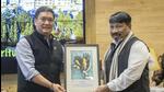 Arunachal Pradesh chief minister Pema Khandu held a meeting with a delegation from Assam comprising cabinet ministers and bureaucrats on the boundary disputes (Twitter/PemaKhanduBJP) Arunachal Pradesh chief minister Pema Khandu held a meeting with a delegation from Assam comprising cabinet ministers and bureaucrats on the boundary disputes (Twitter/PemaKhanduBJP)
