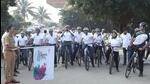 Pune police commissioner Amitabh Gupta flagged off Bosch Global Software Technologies Pvt Ltd’s first ‘bicycle to work’ initiative on Monday. (HT) Pune police commissioner Amitabh Gupta flagged off Bosch Global Software Technologies Pvt Ltd’s first ‘bicycle to work’ initiative on Monday. (HT)