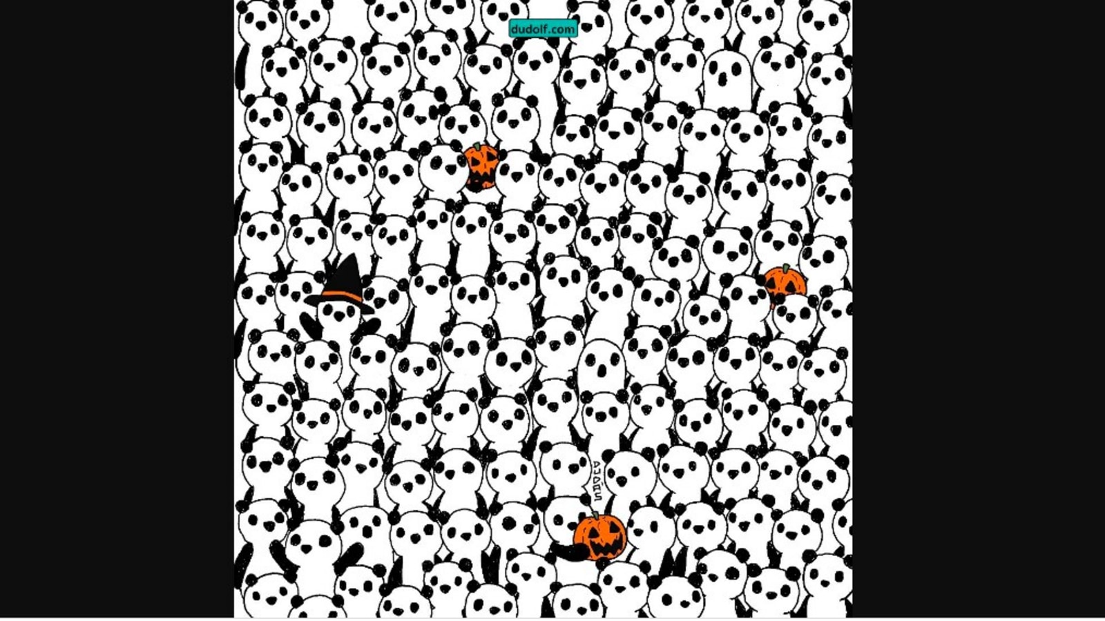 Can you spot the ghosts hiding among pandas in this Halloween inspired ...