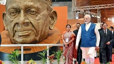 Prime Minister Narendra Modi at the culmination of Aarambh 4.0 during the Rashtriya Ekta Diwas celebrations, in Kevadia. (ANI/ PIB) Prime Minister Narendra Modi at the culmination of Aarambh 4.0 during the Rashtriya Ekta Diwas celebrations, in Kevadia. (ANI/ PIB)