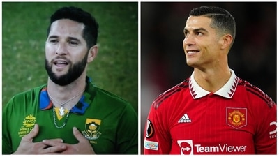 Wayne Parnell gave a noteworthy tribute to football icon Cristiano Ronaldo. (Twitter/ AP) Wayne Parnell gave a noteworthy tribute to football icon Cristiano Ronaldo. (Twitter/ AP)
