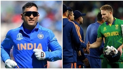 MS Dhoni and David Miller MS Dhoni and David Miller