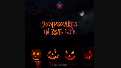 Halloween 2022: The image is taken from Mumbai Police’s spooky post on ‘jumpscares in real life’. (Instagram/@mumbaipolice)