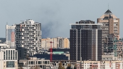 Russia-Ukraine War: Smoke rises on the outskirts of the city during a Russian missile attack. (Reuters)