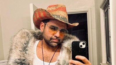 Abhay Deol's Halloween look was inspired from a TV show character in the 1970s. He shared a selfie in a white vest, fur coat and a hat on Instagram.  