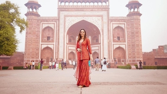 Sharing a slew of images, Manushi Chhillar captioned her post, "Wonder-ful morning."(Instagram/@manushi_chhillar)
