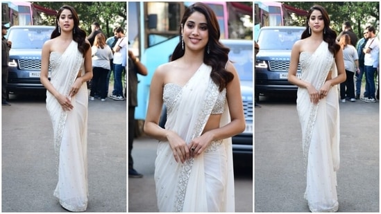 Janhvi Kapoor promotes Mili in Mumbai. (HT Photo/Varinder Chawla)