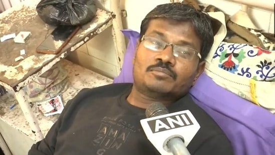 Ashwin Mehra, a survivor of Gujarat's Morbi bridge collapse.(ANI)