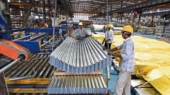 The production growth of eight infrastructure sectors -- coal, crude oil, natural gas, refinery products, fertiliser, steel, cement and electricity -- was 9.6 per cent during April-September this fiscal(Bloomberg File) The production growth of eight infrastructure sectors -- coal, crude oil, natural gas, refinery products, fertiliser, steel, cement and electricity -- was 9.6 per cent during April-September this fiscal(Bloomberg File)