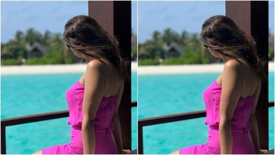 In tinted shades and silver hoop earrings, Aamna gave us all the vacay fashion goals we need. (Instagram/@aamnasharifofficial)