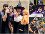 Neha Dhupia and Angad Bedi recently celebrated Halloween with their two kids and friends. Nikhil Chinapa and Soha Ali Khan joined the Bedi's at the party.(Instagram/@nehadhupia)