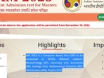 IIT JAM 2023 admission: Application correction window to open on November 10 IIT JAM 2023 admission: Application correction window to open on November 10