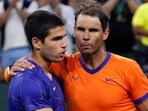 Rafael Nadal with Carlos Alcaraz