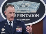 Pentagon spokesman Air Force Brig. Gen. Patrick Ryder speaks during a briefing at the Pentagon in Washington, Tuesday, Nov. 1, 2022. (AP Photo/Susan Walsh) Pentagon spokesman Air Force Brig. Gen. Patrick Ryder speaks during a briefing at the Pentagon in Washington, Tuesday, Nov. 1, 2022. (AP Photo/Susan Walsh)