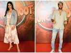 Katrina Kaif and Vicky Kaushal steal the show at Phone Bhoot screening. Katrina Kaif and Vicky Kaushal steal the show at Phone Bhoot screening.